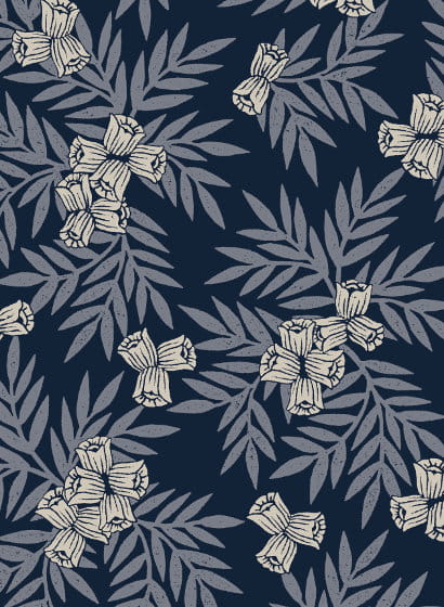 Wallpaper Muguets - Bleu