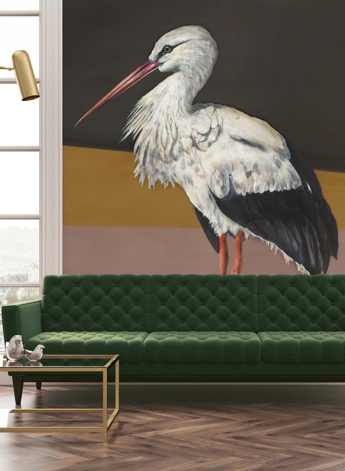 Wandbild Stork Mother