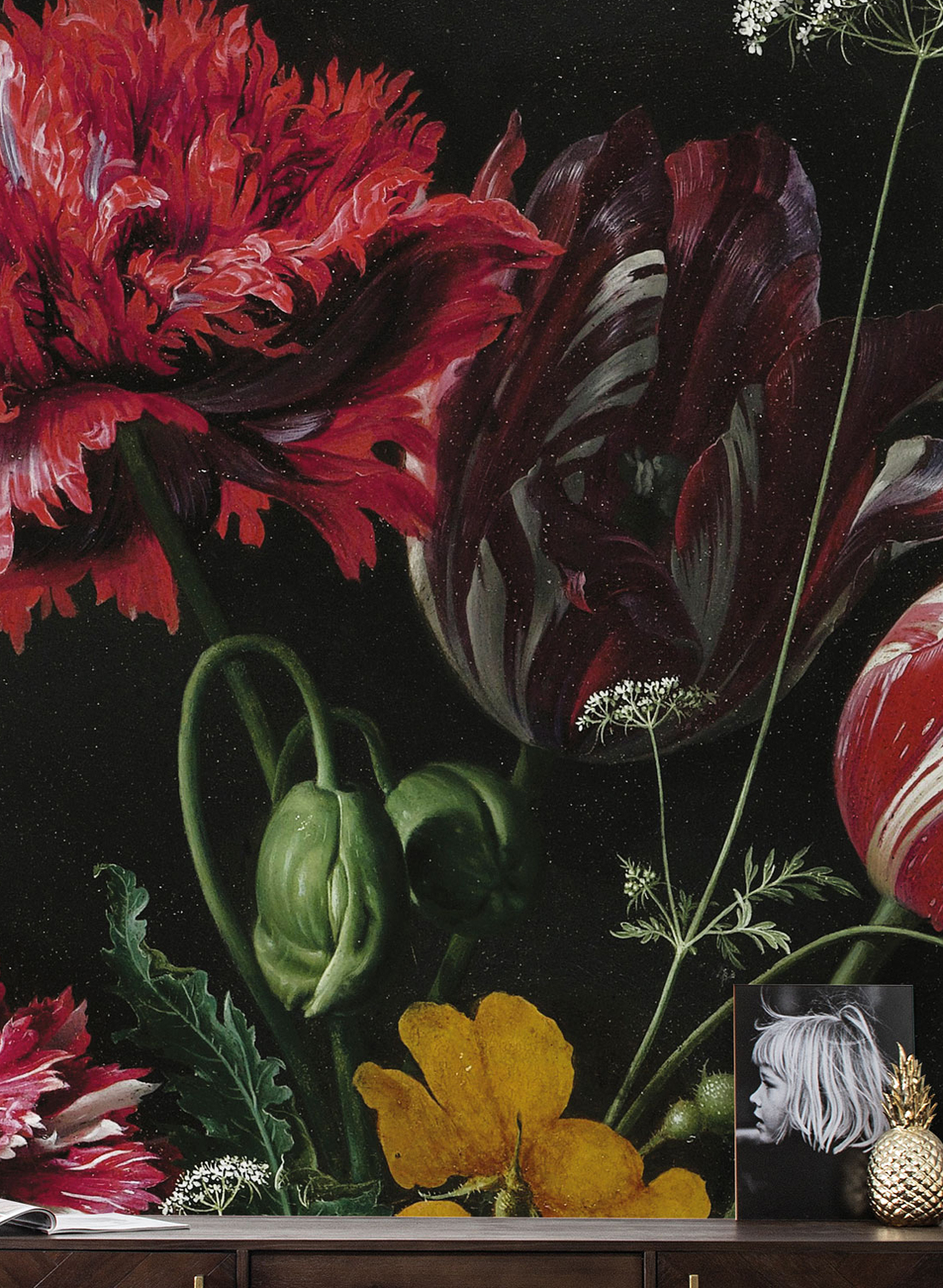 Wandbild Golden Age Flowers 3