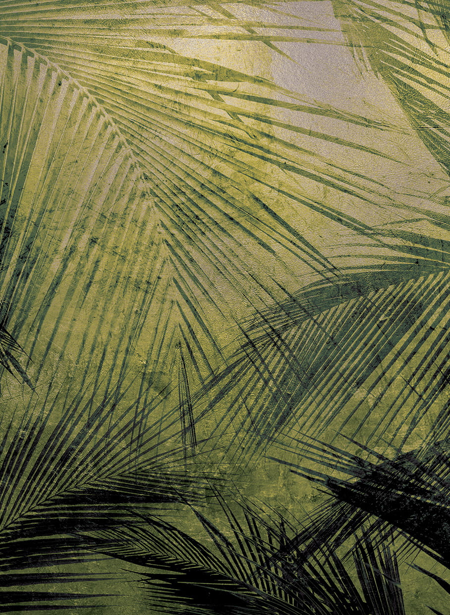 Wandbild Palms Metallics - Silver