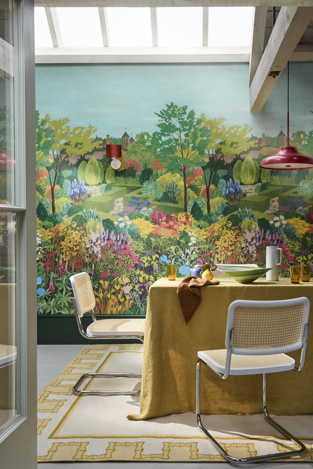 Wandbild Castle Garden - Pale Lime