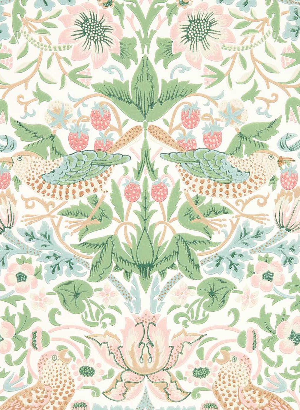 Tapete Strawberry Thief - Cochineal Pink