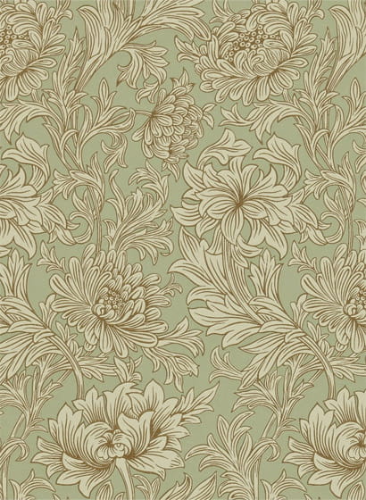 Tapete Chrysanthemum Toile - Eggshell/ Gold