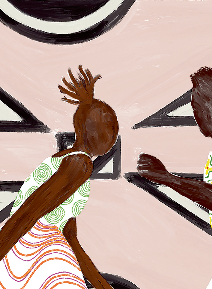 Wandbild Ndebele - Panel 9