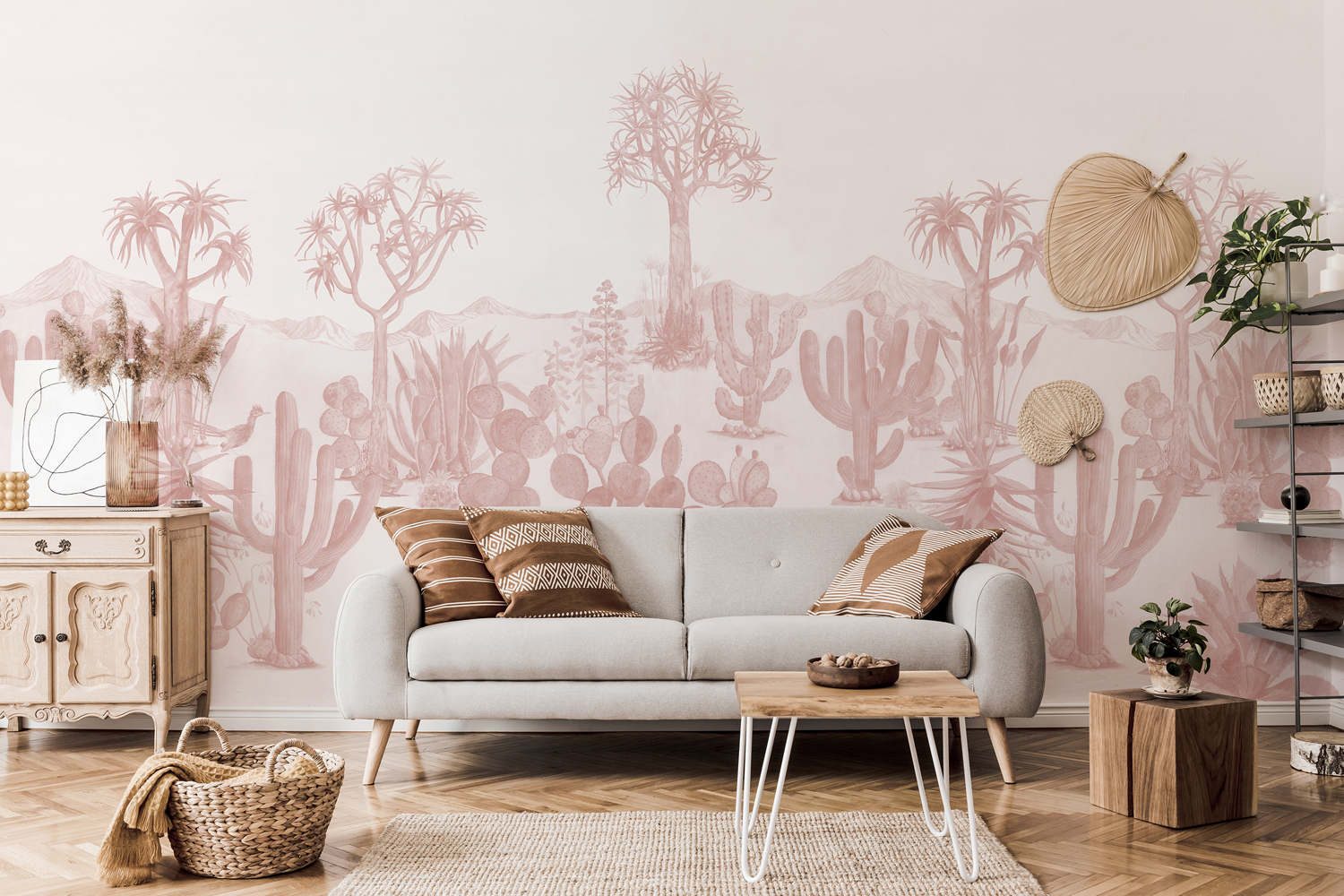Wandbild Desert - Pink