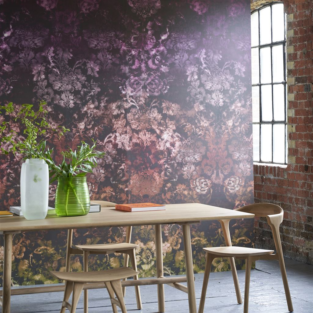 Wandbild Tarbana Damask - Amethyst