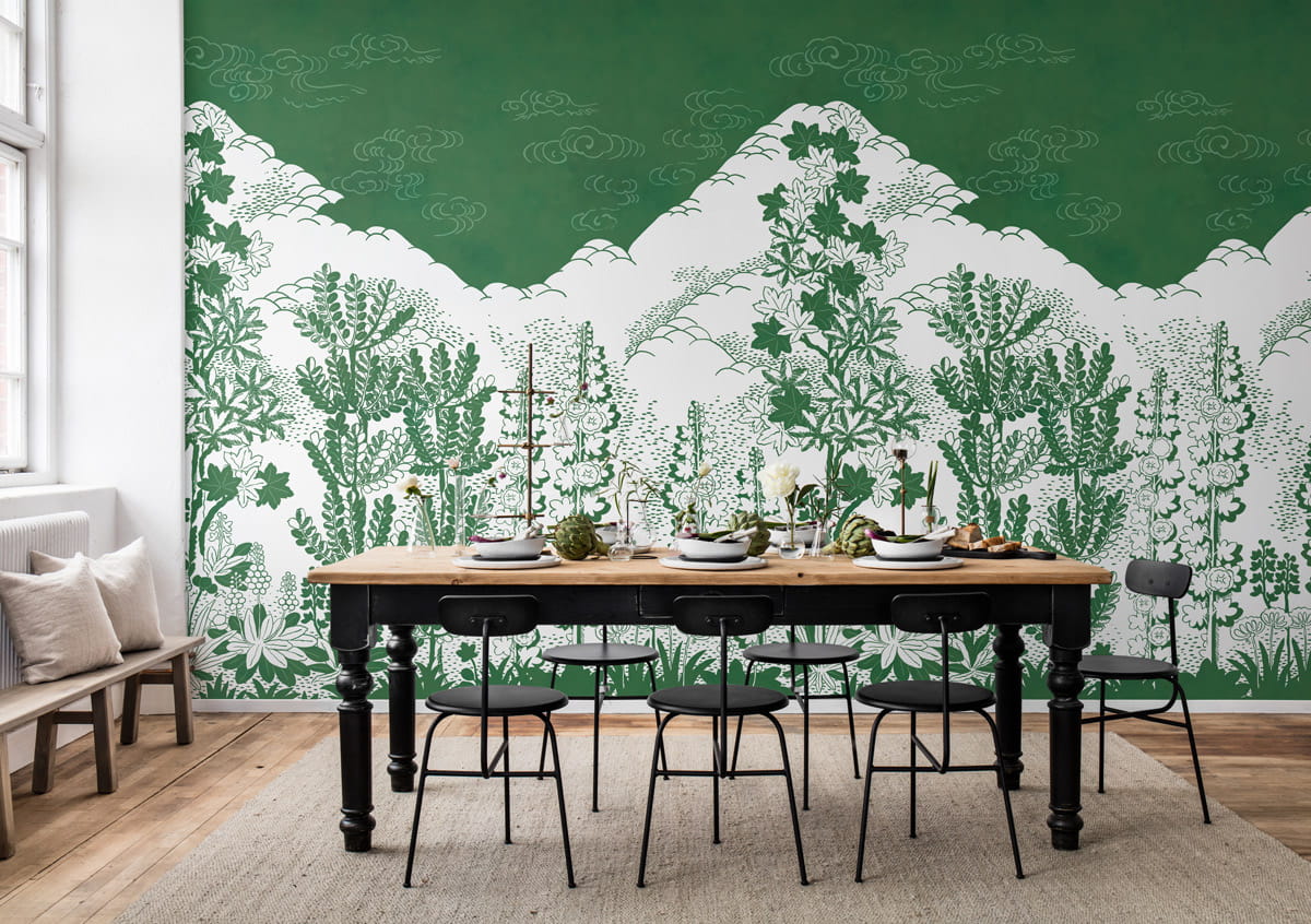 Wandbild Eden - green