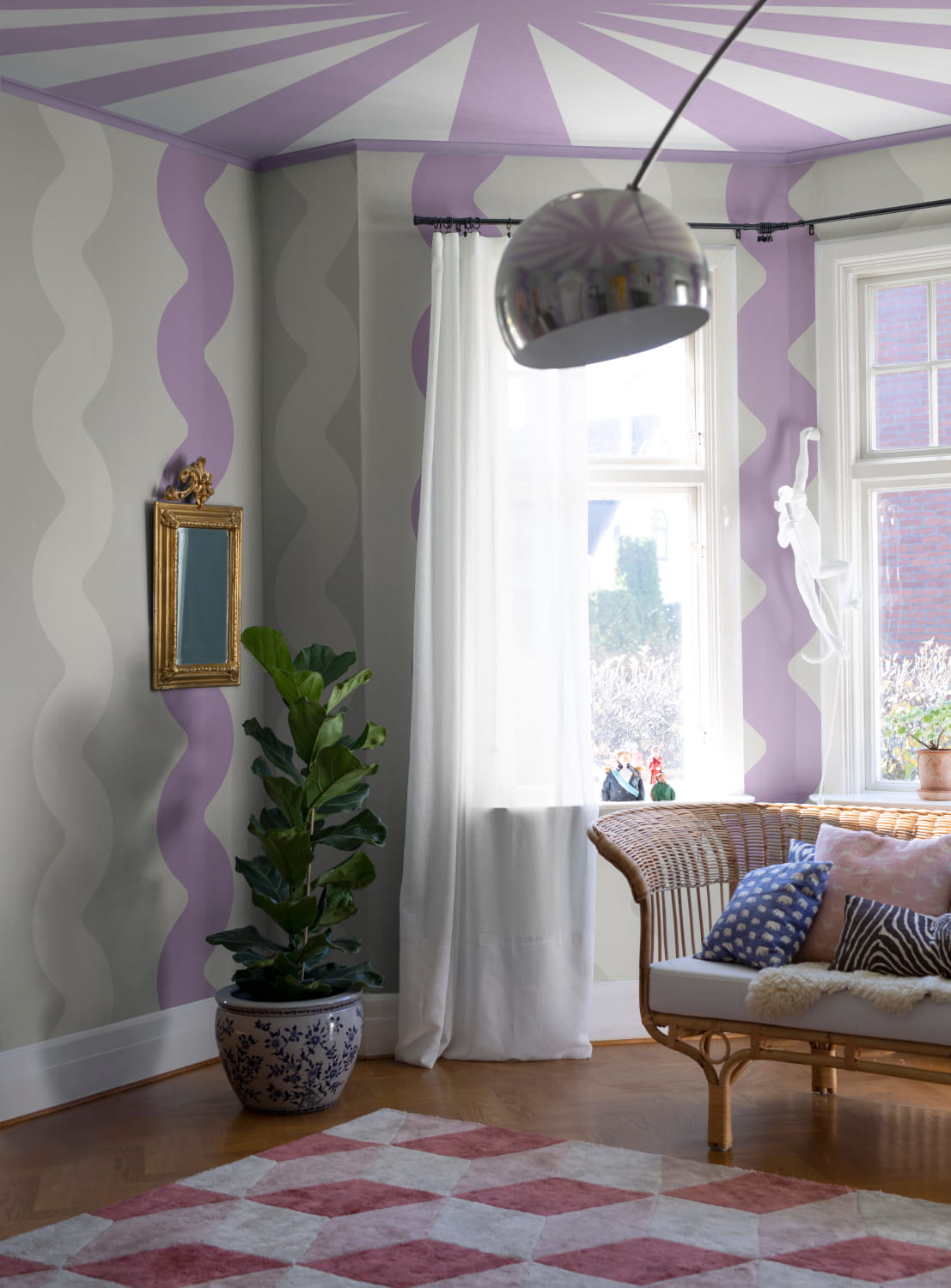 Wandbild Wobbly - Lilac