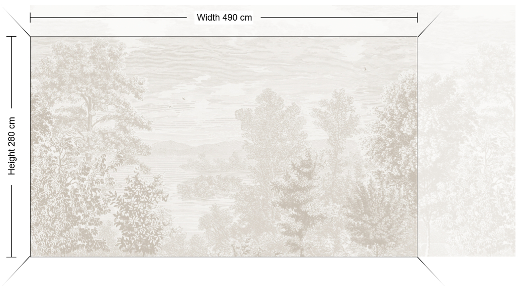 Wandbild Etched Landscape - 9476W
