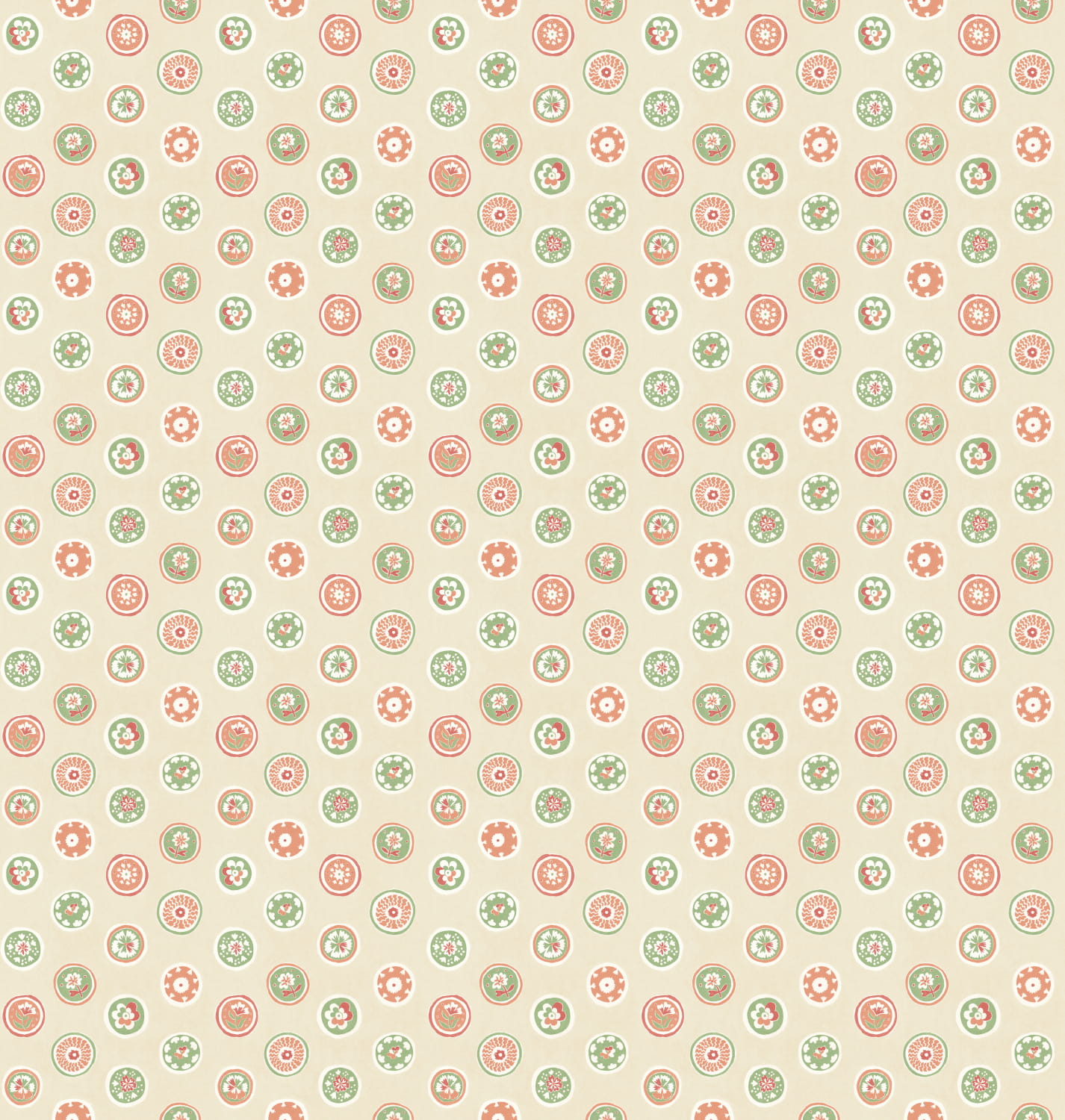 Tapete Court Buttons - Pink/ Green