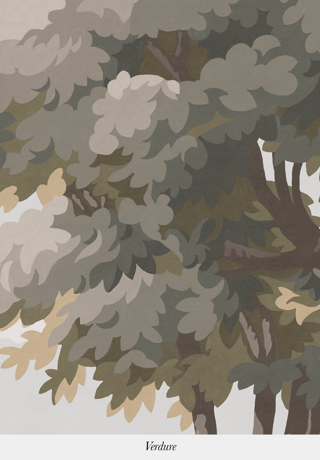 Papier peint Vallée des Peintres - Verdure Panel B