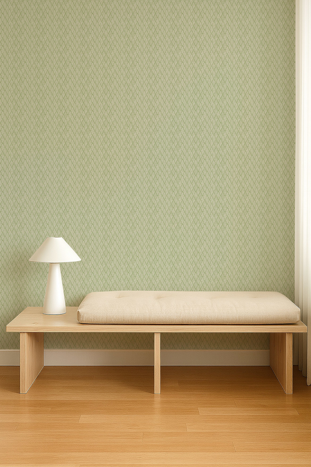 Tapete Triangle Trellis - Kelly Green