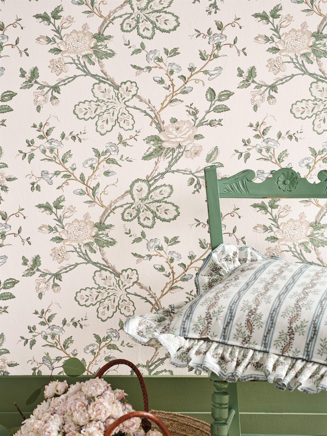 Tapete Genevieve - Green/ Blue/ Ivory