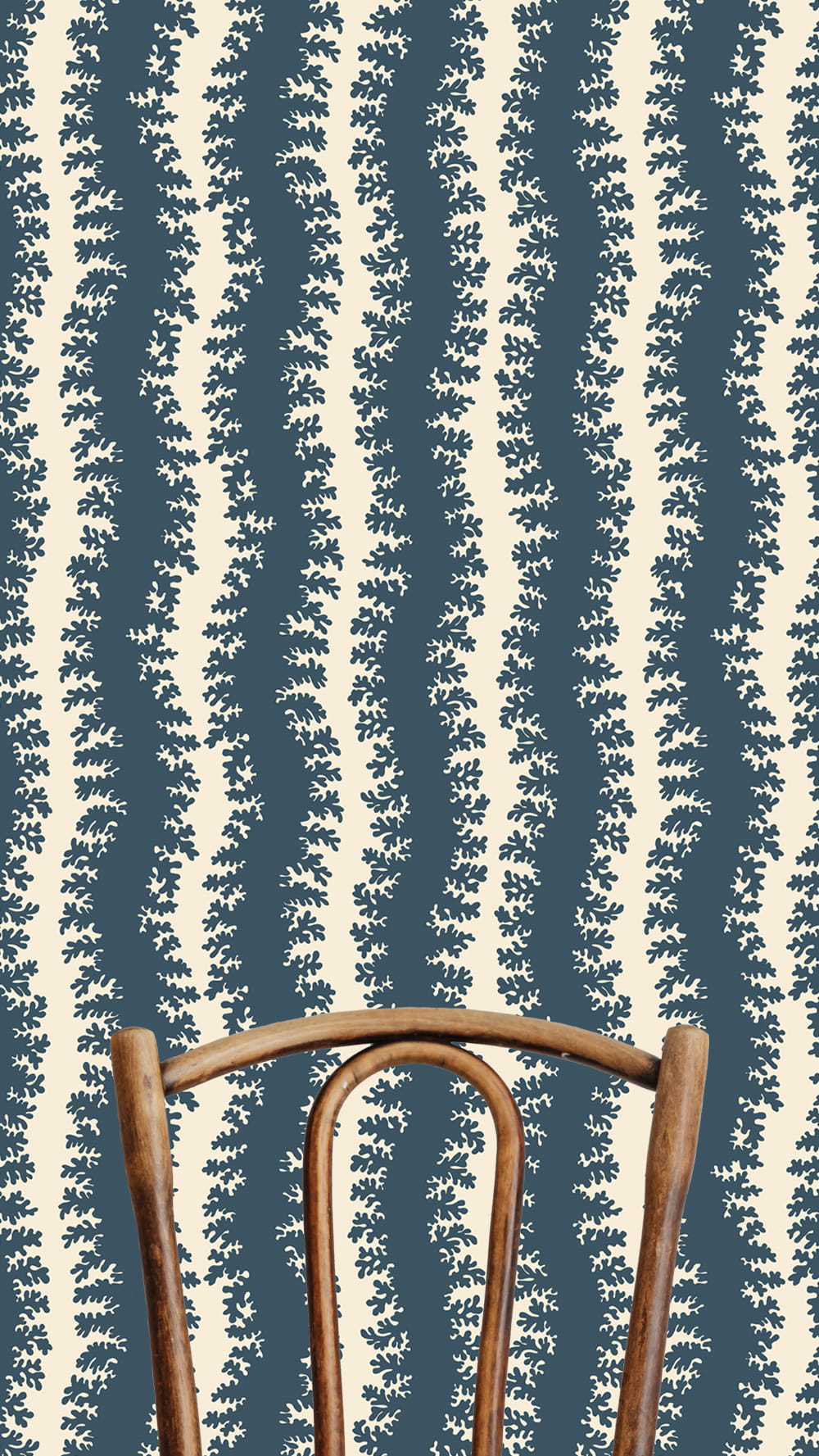 Tapete Elkhorn Stripe - Beakster Blue/ Salt Ridge