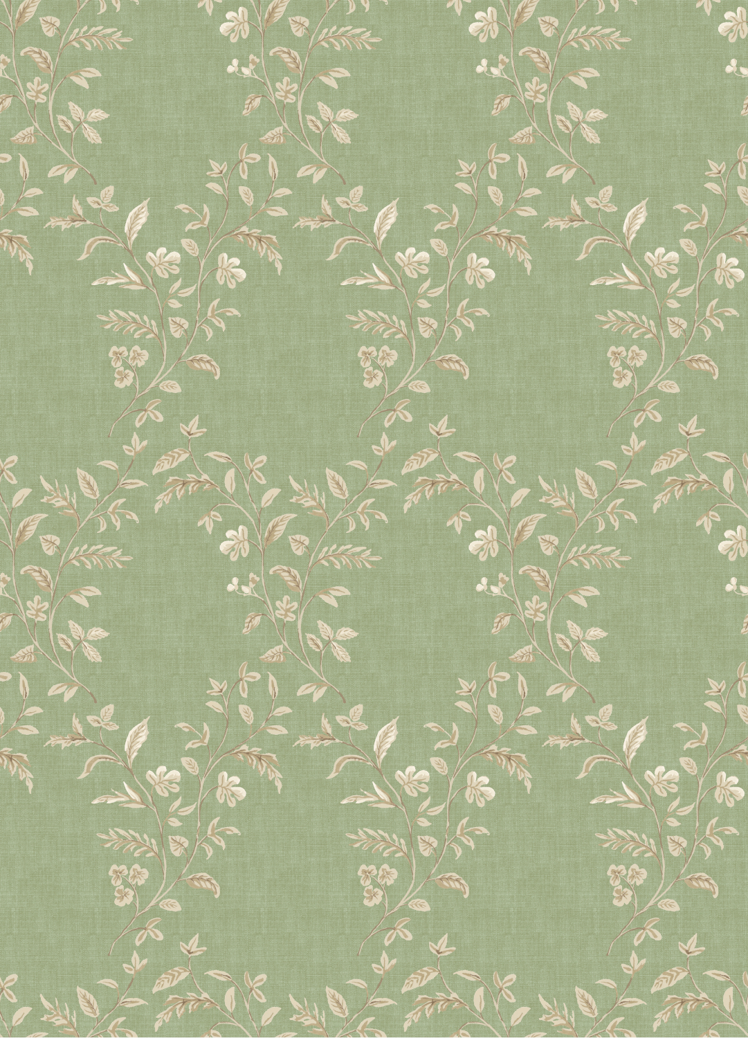 Tapete Hollingbourne Trellis - Olive