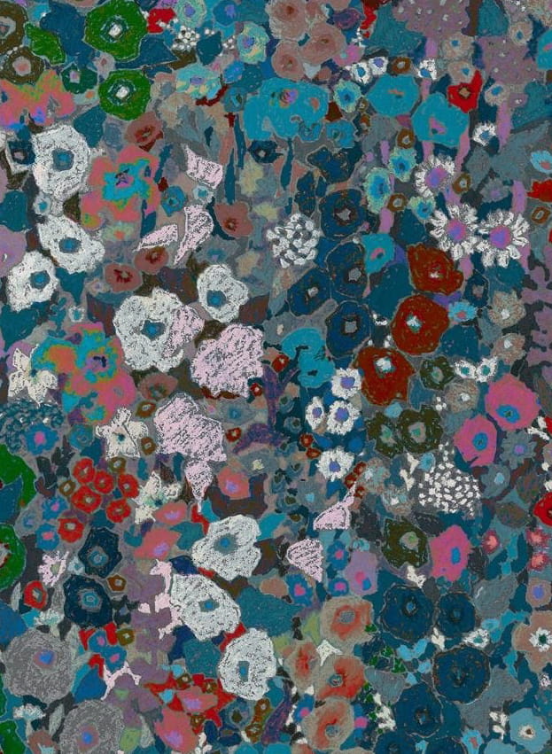 Wandbild Hollyhocks - Winter