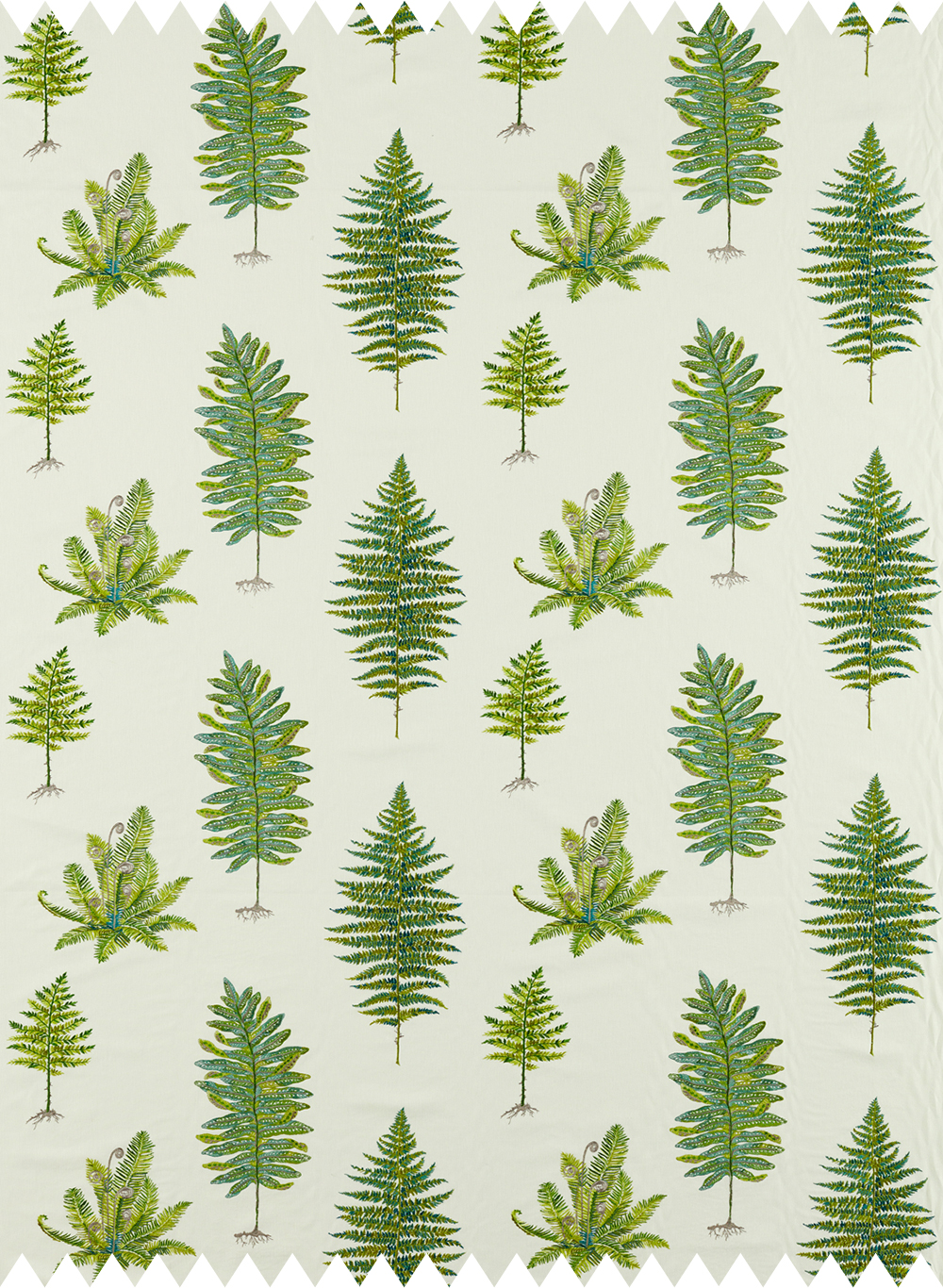 Stoff Fernery Embroidery