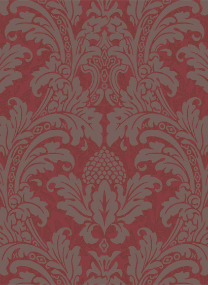 Tapete Blake - Red/ Silver