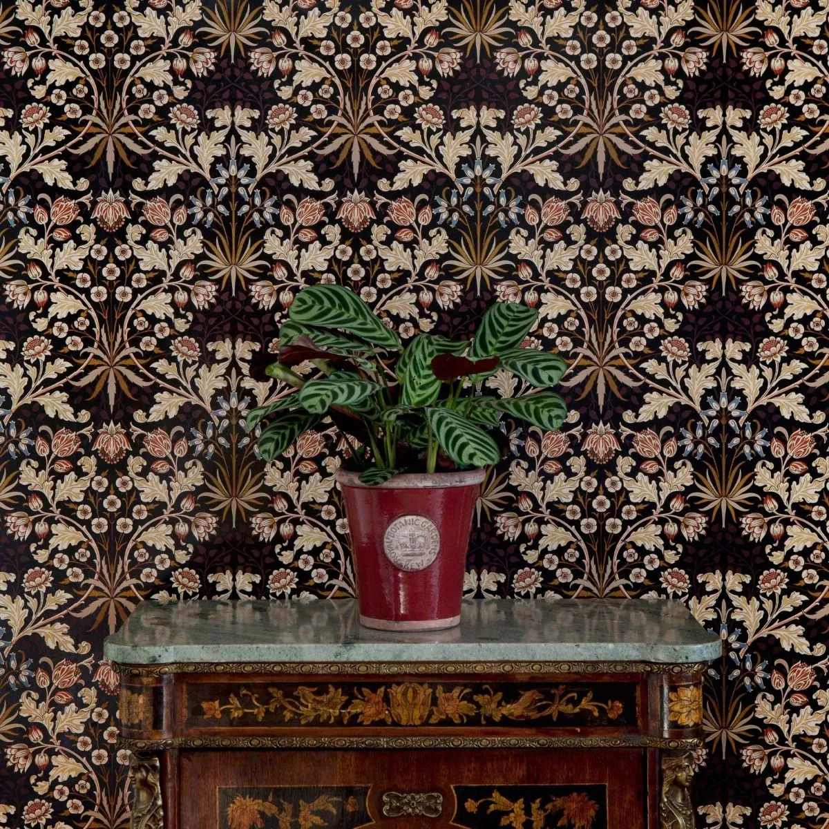 Wallpaper Hyacinth - Black