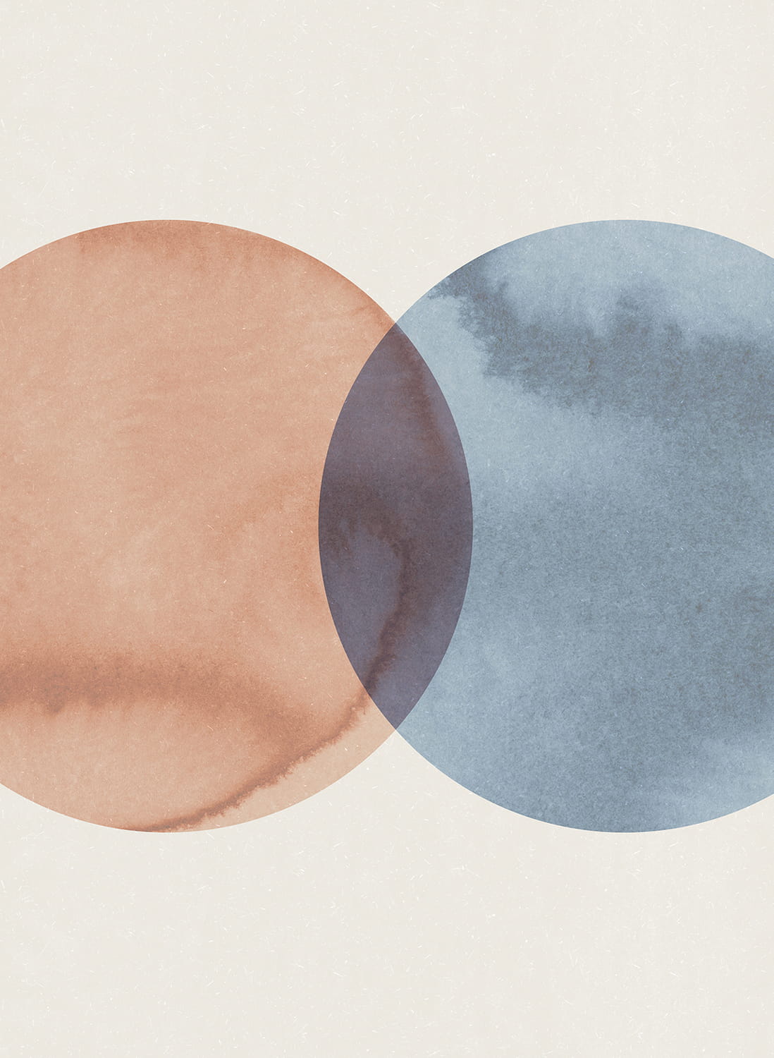 Wandbild Eclipse - Red/ Blue