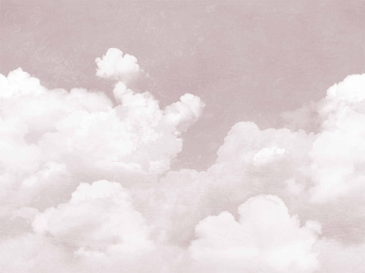 Wandbild Cuddle Clouds - Pink