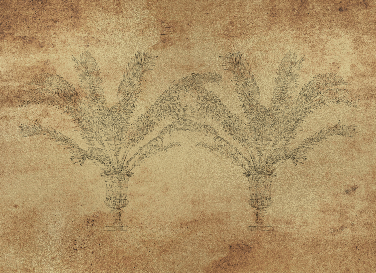 Wandbild Palma - Gold