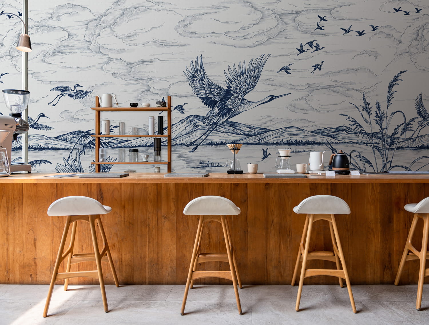 Wandbild Herons Poetry - Sapphire