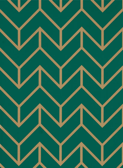 Tapete Tesselation - Teal/ Gold