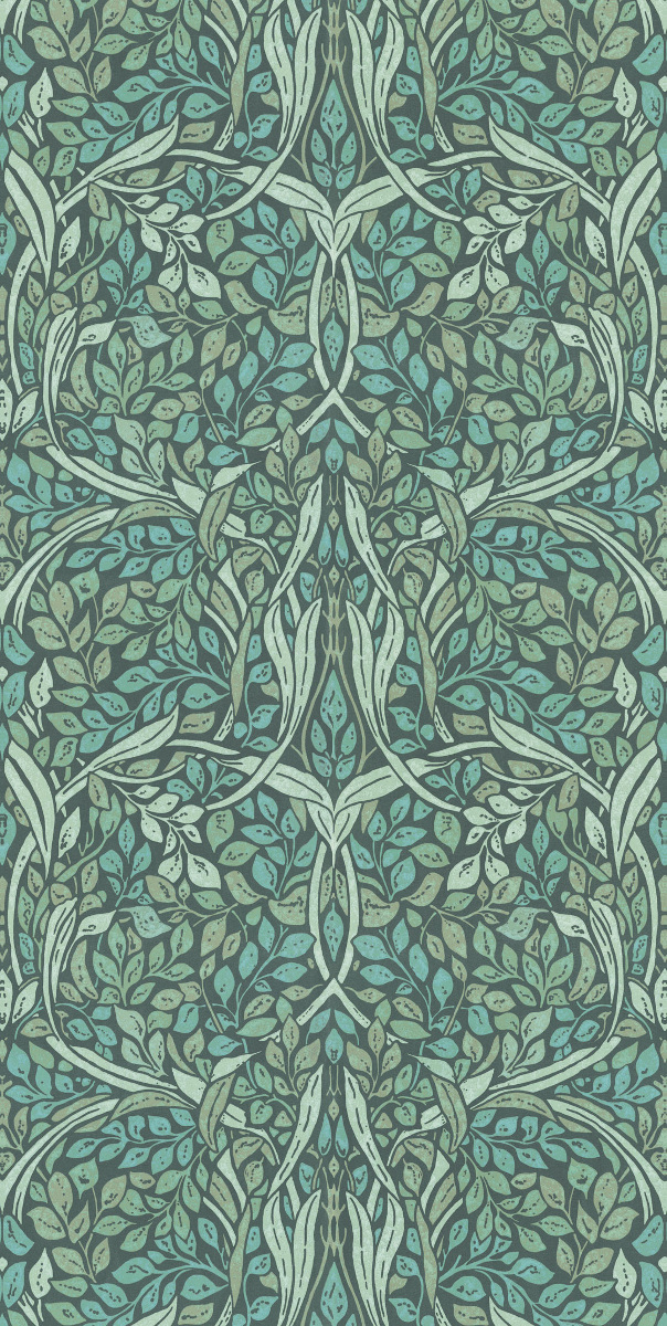 Tapete Swirling Leaves - Spring