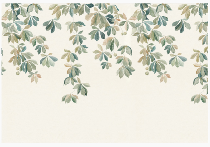 Wandbild Kastanjen - Garden Green