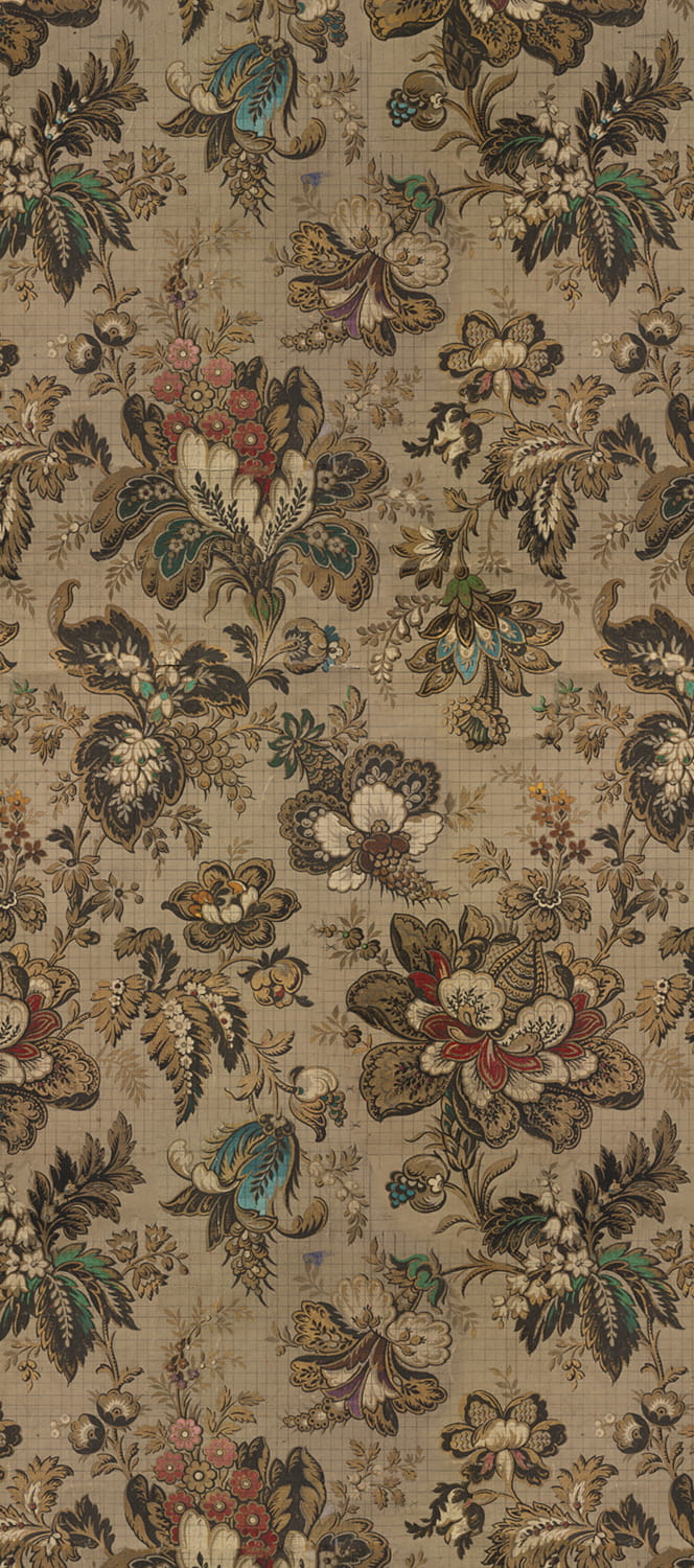 Wandbild Big Pattern Bogor - 3 Drops