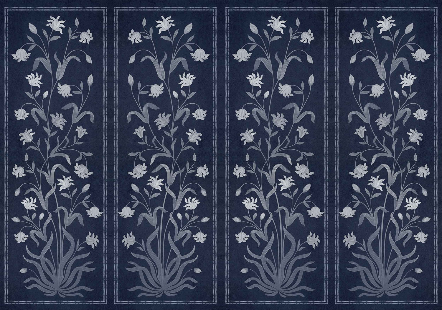 Wandbild Daffodil - Navy