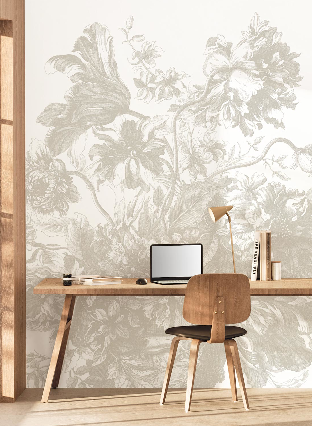 Wandbild Engraved Flowers Uyterlinde