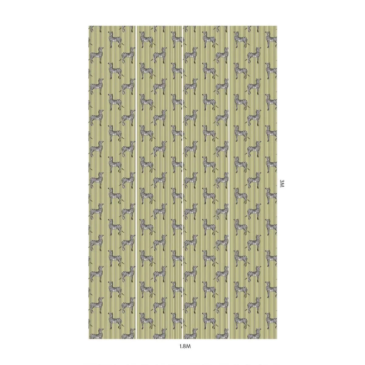 Tapete Zeal - Off-White & Chartreuse-Green