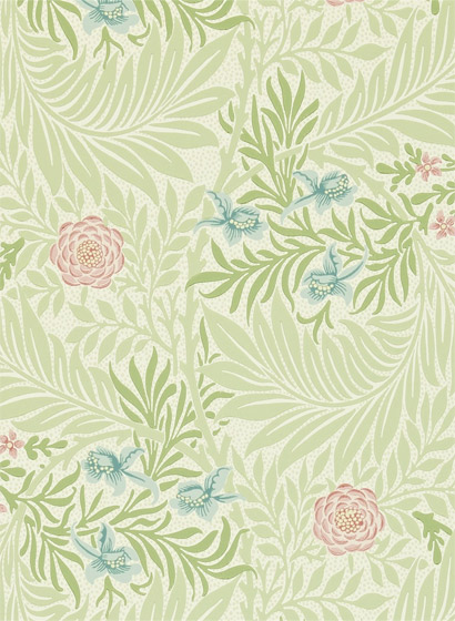 Tapete Larkspur - Green/ Coral