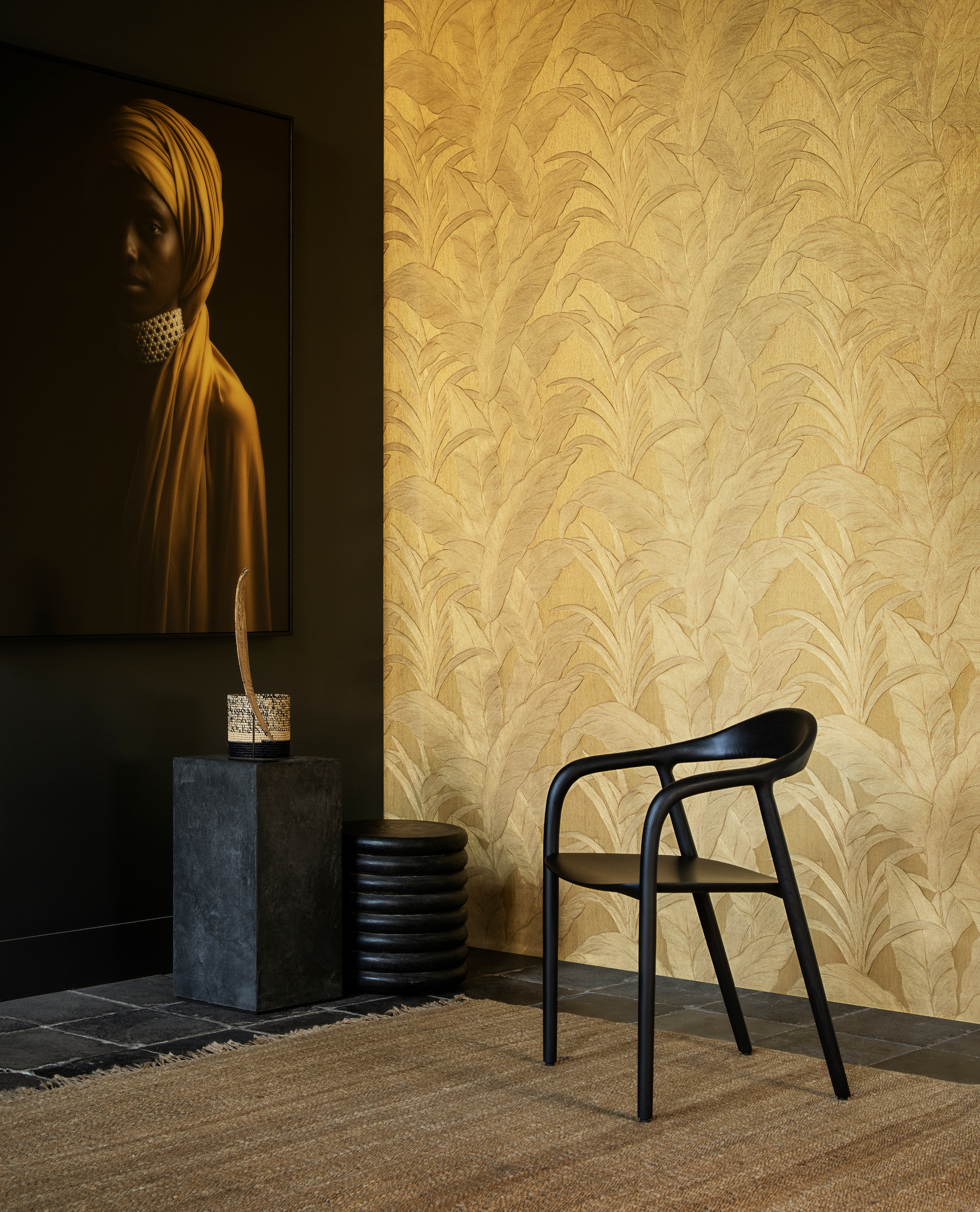 Tapete Musa - Gold Leaf