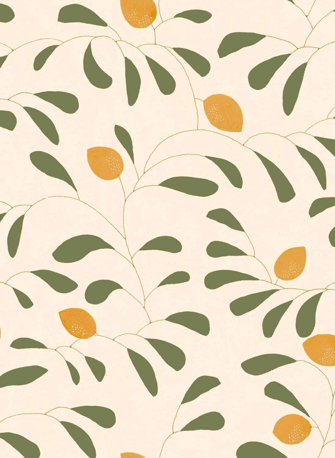Tapete Fresh Lemons - green