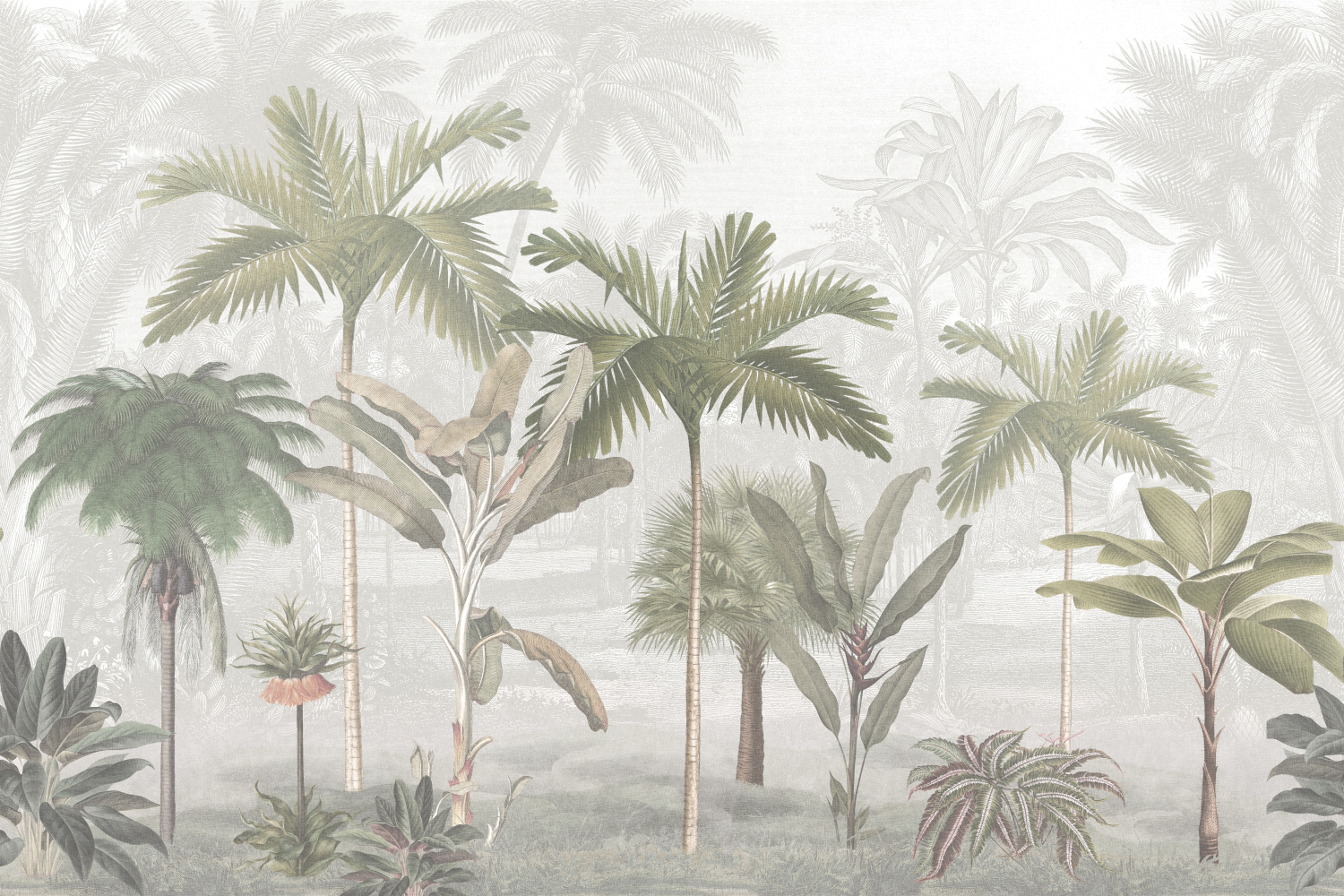 Wandbild Vintage Palms - 9454W