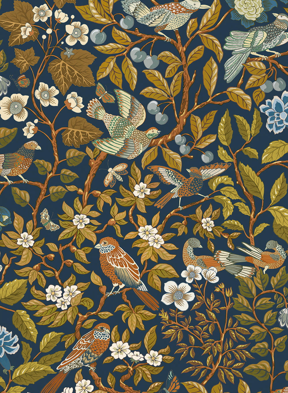 Papier peint Noise Nextdoor - Blue and Olive