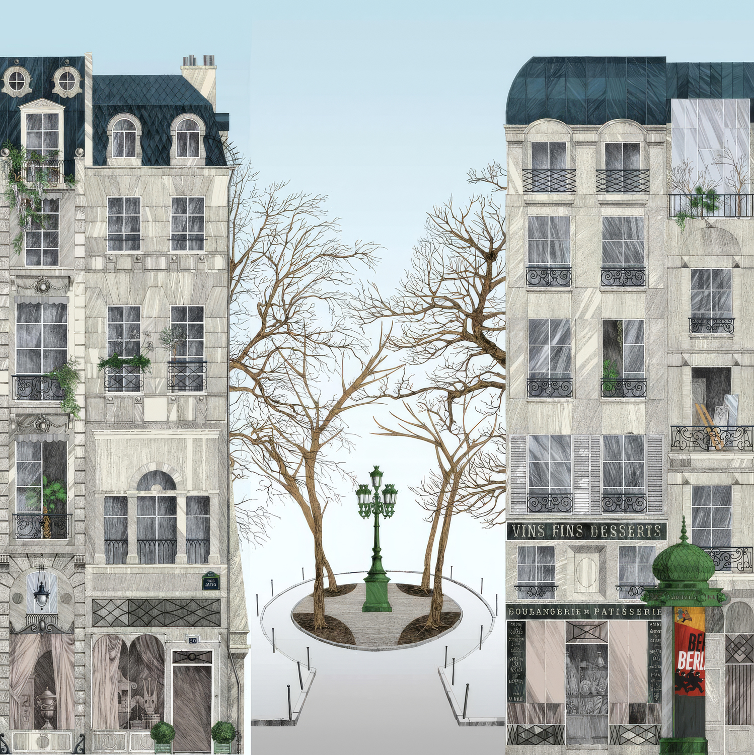 Tapete Rue Jacob - Place Fürstenberg