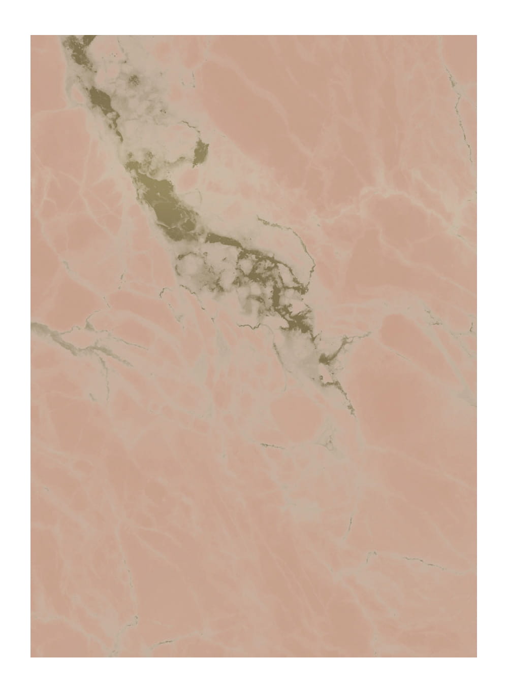Wandbild Golden Marble Gold 6 - M