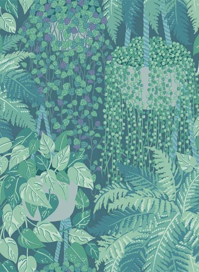 Tapete Fern - Teal