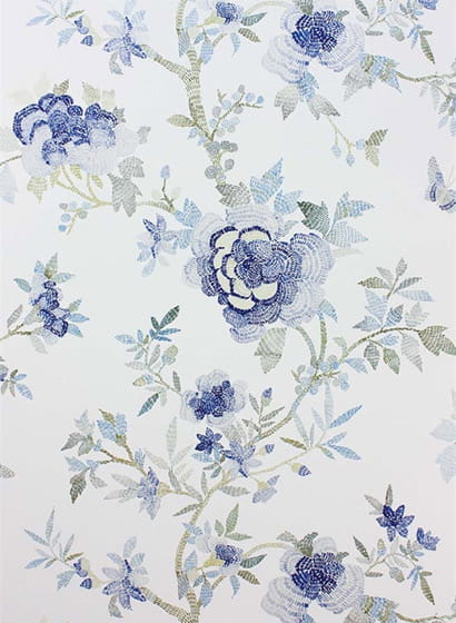 Tapete Perdana - Blue/ Ivory