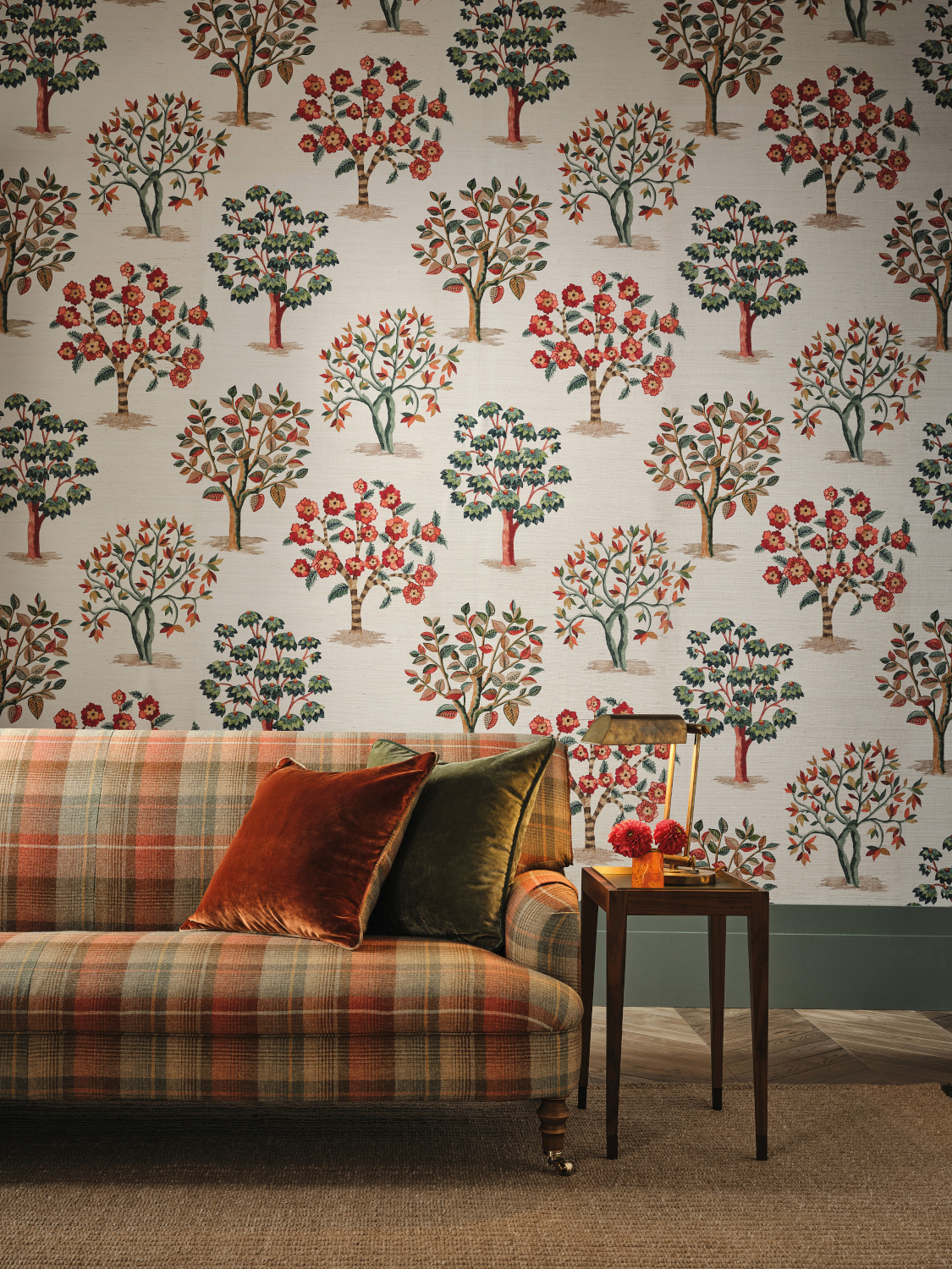 Tapete Fener Grove - Coral/ Teal