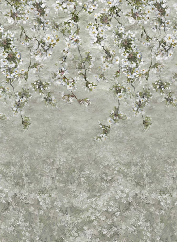 Wandbild Assam Blossom - Platinum