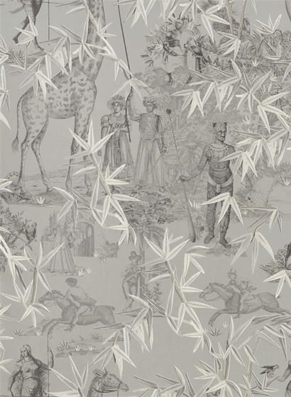 Papier peint Exotisme - Argent