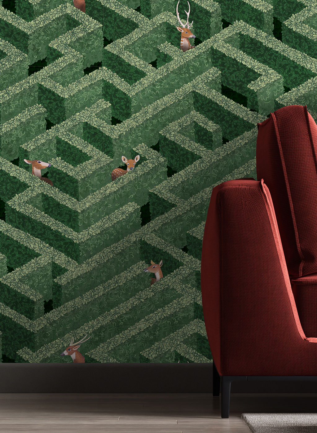 Tapete Labyrinth with Deer