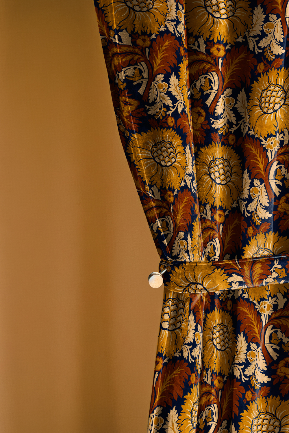 Stoff Chinese Damask - Curry