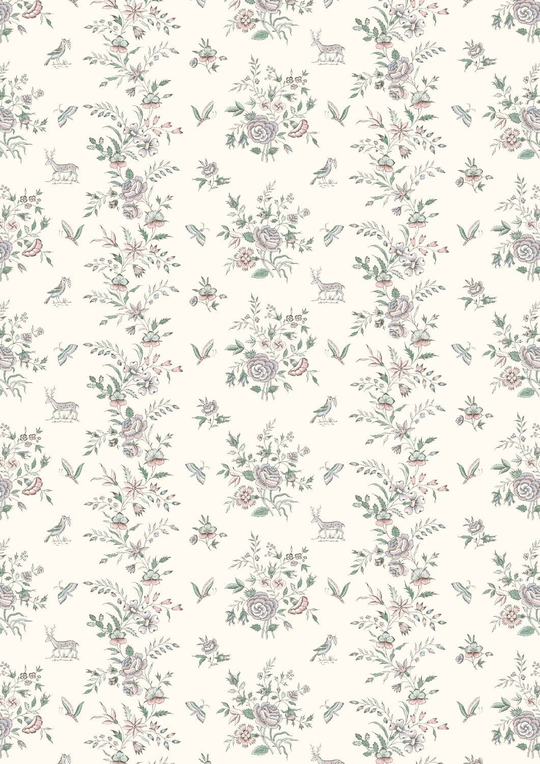Tapete Fleurie - Peppermint Rose