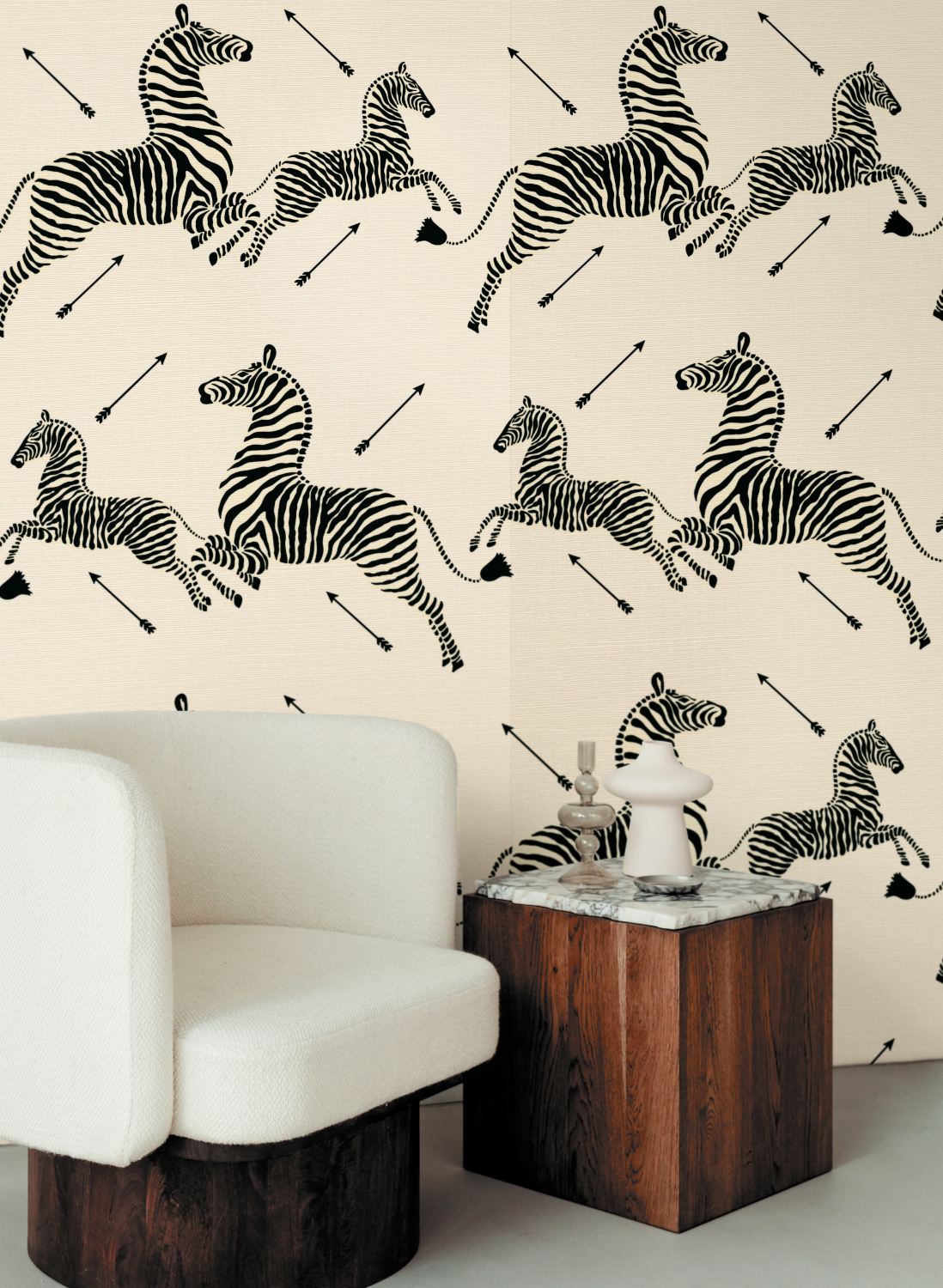 Tapete Zebras Grasscloth